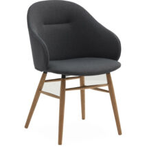 Ashton karfás design szék, sötétszürke szövet