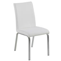 Leonora design szék, fehér textilbőr
