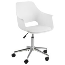 Ramona irodai design szék, fehér műanyag