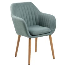 Emilia karfás design szék, olivazöld szövet