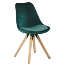 Dima design szék, sötétzöld bársony
