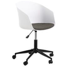 Moon irodai design szék, fehér textilbőr