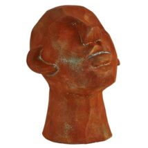 Head szobor, H23 cm, barna