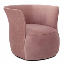 Figure lounge fotel, rózsaszín