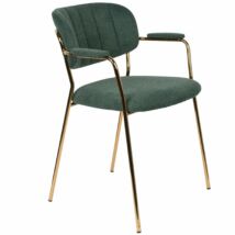 Jolien karfás design szék, sötétzöld