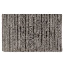Tiles fürdőszobai szőnyeg, sötétszürke, 80x50 cm