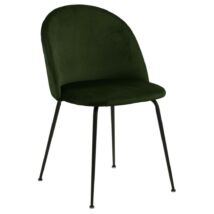 Louise design szék, zöld bársony