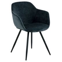 Noella karfás design szék, sötétkék