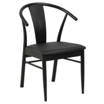 Janik design karfás szék, fekete tölgy