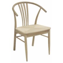 York karfás design szék, fehérített tölgy