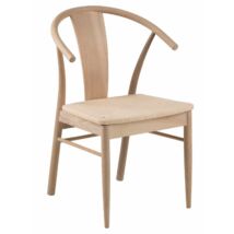 Janik karfás design szék, fehérített tölgy