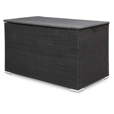 Borgio párna tartó doboz, fekete polyrattan