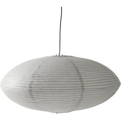 Riisi függőlámpa, ovális, D60 cm, fehér függesztékkel