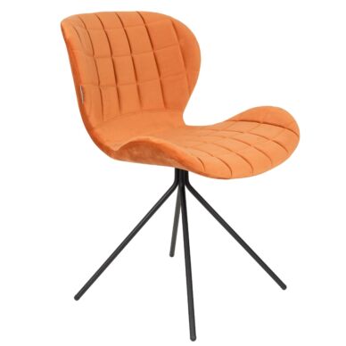 OMG design szék, narancssárga bársony