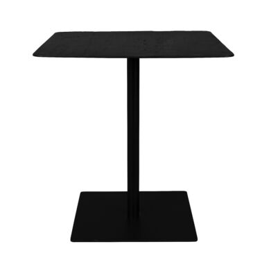 Braza bisztró asztal, fekete, négyszögletes, 70 cm