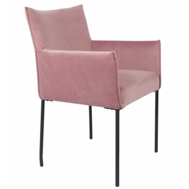 Dion design karfás szék, pink bársony
