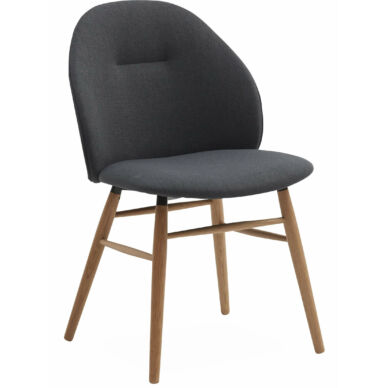 Ashton design szék, sötétszürke szövet