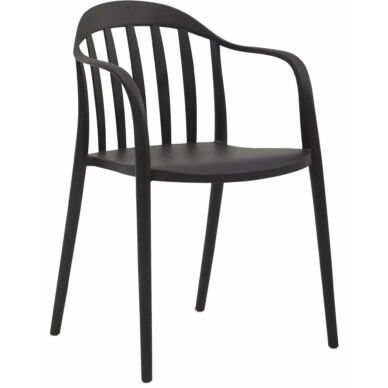Portio kerti szék, fekete