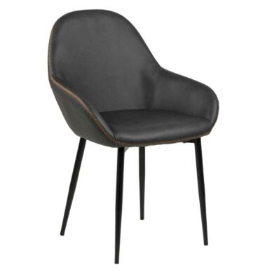 Candis design szék, sötétszürke textilbőr