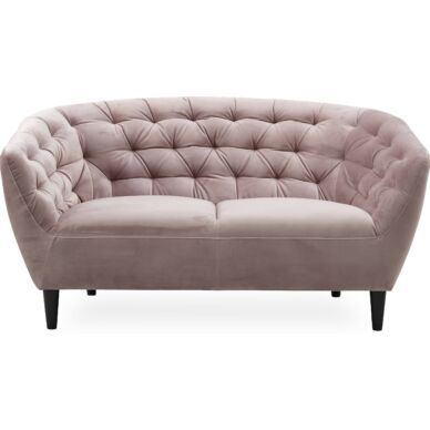 Ria 2 személyes kanapé, rózsaszín bársony