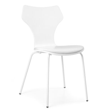 Lolly design szék, fehér textilbőr, KIFUTÓ!