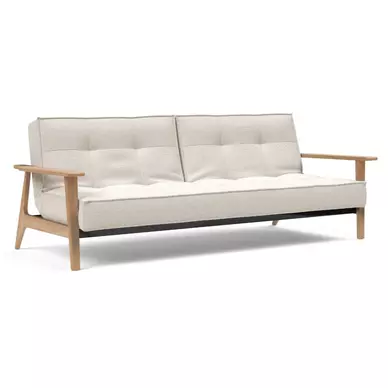 Splitback ágyazható kanapé, 531, fehér bouclé