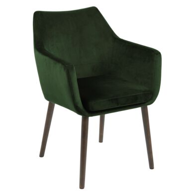 Flora design szék, sötétzöld bársony