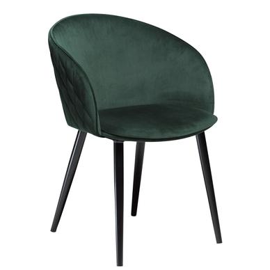 Dual design karfás szék, sötétzöld bársony
