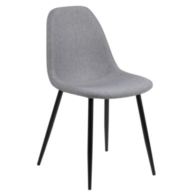 Wilma design szék, világosszürke szövet