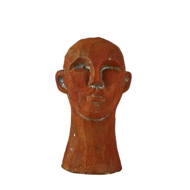 Head szobor, barna cement, H15cm
