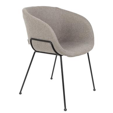Feston design karfás szék, szürke szövet