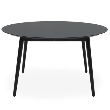 Argona bővíthető étkezőasztal, fekete, D135 cm