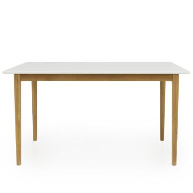 Svea asztal, fehér/tölgy, 140x80 cm