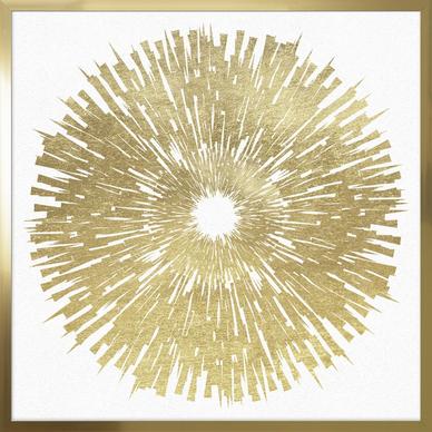 Golden eye - fehér kép, 73x73 cm