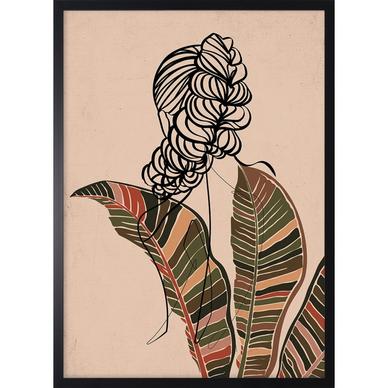 Woman with leaves II. kép, 53x73 cm
