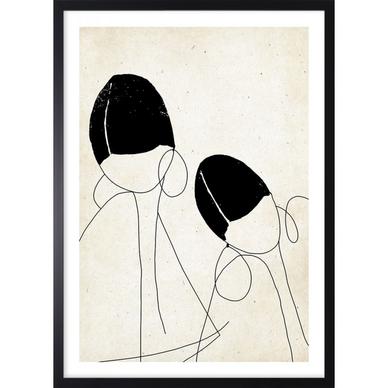 A woman with Zen earrings kép, 53x73 cm