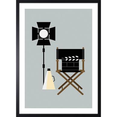 A director's chair kép, 53x73 cm