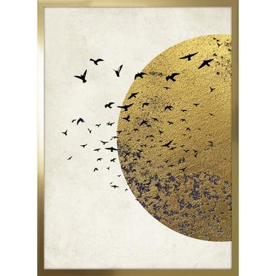 Birds on a golden sunset kép, 53x73 cm