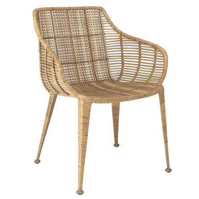 Amira karfás lounge szék, natúr rattan
