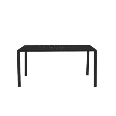 Vondel kerti asztal, fekete, 168,5x87 cm