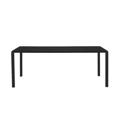 Vondel kerti asztal, fekete, 214x97 cm