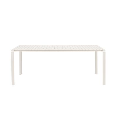 Vondel kerti asztal, fehér, 214x97 cm