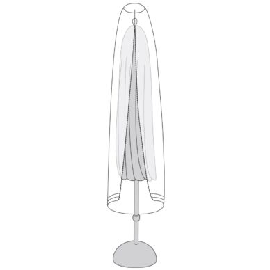 Takaróponyva napernyőre, szürke vízálló poliészter, 195 x D47cm