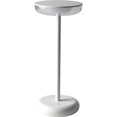 Lindesberg hordozható asztali lámpa, fehér