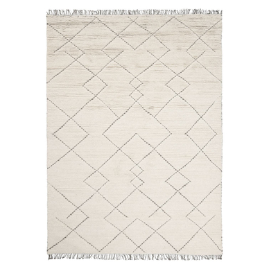 Torun szőnyeg, fehér/barna, 140x200cm