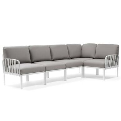 KOMODO kerti 4 személyes kanapé, bianco/grigio