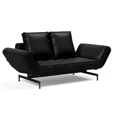 Ghia ágyazható kanapé, 550, fekete textilbőr