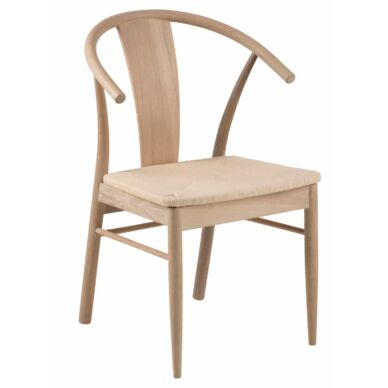Janik design karfás szék, fehérített tölgy