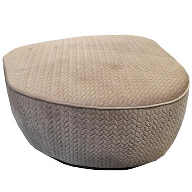 Bubble puff, taupe bársony, műanyag láb