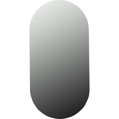 Gila tükör, ovális, fekete, 50x100 cm